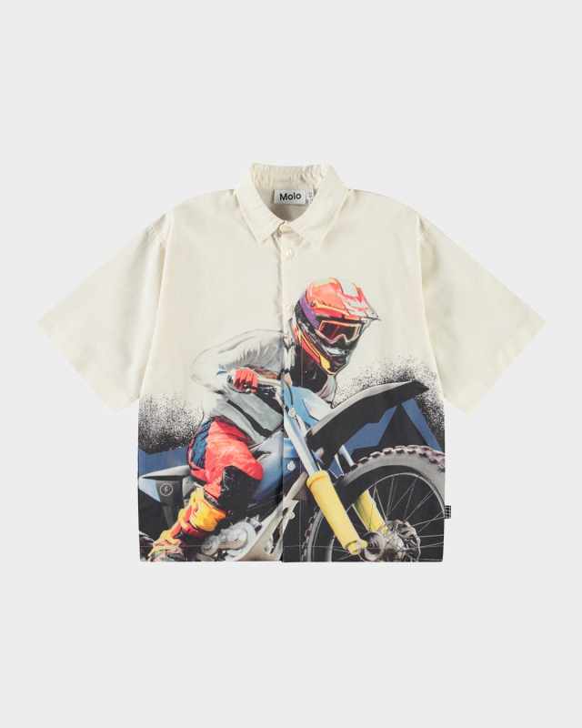 Boy's Richie Short-Sleeve Button-Front Shirt, Size 3T